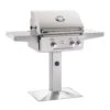 American Outdoor Grill T-Series 24 Inch Gas Grill On Pedestal -Party Bbq 24npt t series patio post mount grill a 03 20
