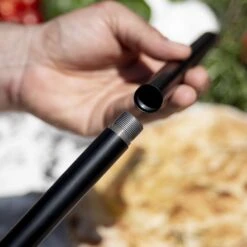 Alfa AC-4PSET24 24-Inch Medium Pizza Peel, Turner, Brush, And Rake -Party Bbq ac 2pset24bk ls c 03 22 1