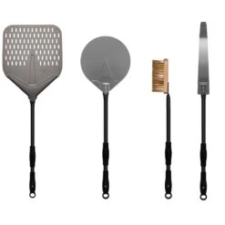 Alfa AC-4PSET24 24-Inch Medium Pizza Peel, Turner, Brush, And Rake