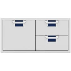 Aspire By Hestan AESDR42 Double Drawer And Storage Door Combo, 42-Inches -Party Bbq aesdr42 db a 02 22