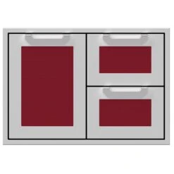 Hestan AGSDR30 Double Drawer And Storage Door Combo, 30-Inches