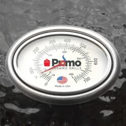 Primo CXLC Extra Large Oval Ceramic Charcoal All-In-One Kamado Grill Head On Wheeled Cradle -Party Bbq aio thermometer 01 20 2