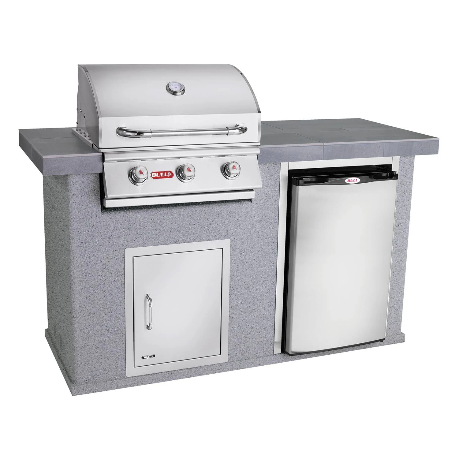 Bull BG-3107x-G El Mundo Built-In Grill Island, Grey 3 Bull BG-3107x-G El Mundo Built-In Grill Island, Grey