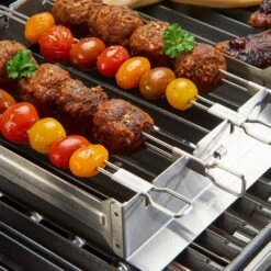 Broil King 69138 Stainless Steel Narrow Kebab Rack -Party Bbq bk 69138 ls a 06 20