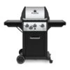 Broil King MON-340 Monarch 340 3-Burner Grill On 2-Wheel Cart With Side Burner, 22-Inches -Party Bbq bk monarch340 a 06 20