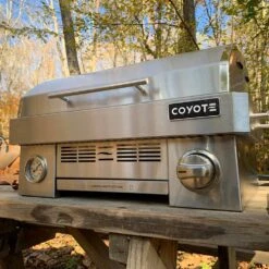 Coyote Stainless Steel Portable Grill, Propane (C1PORTLP) -Party Bbq c1portlp f 07 21