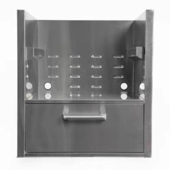 Coyote Asado Power Burner Insulating Jacket W/ Drawer (C1SLV)