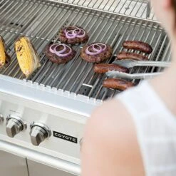 Coyote Stainless Steel Freestanding Builder Gas Grill With Infrared Sear Burner And Rotisserie, 36-Inch (C1S36-CT) -Party Bbq c2sl42 ct ls k 07 21