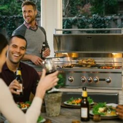 Coyote S-Series Stainless Steel Built-In Gas Grill With Infrared Sear Burner & Rotisserie, 42-Inch (C2SL42) -Party Bbq c2sl42 e 07 21