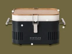Everdure HBCUBE Cube Portable Charcoal Grill, 15-Inches -Party Bbq cube features