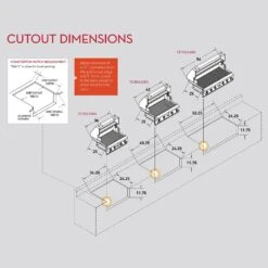 Twin Eagles TEIJ42 Insulating Jacket For 42 Inch Built-In Grill -Party Bbq cutout dimensions 01 20