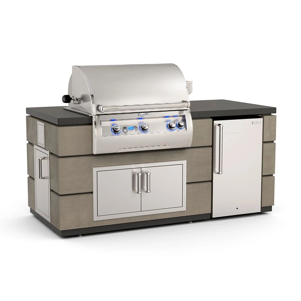 Fire Magic 77-Inch Outdoor Kitchen Island With 30-Inch Echelon Gas Grill, Refrigerator And Doors 7 Fire Magic 77-Inch Outdoor Kitchen Island With 30-Inch Echelon Gas Grill, Refrigerator And Doors - Image 5