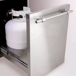 American Made Grills AMG-ENC54-CART Encore 54-Inch Dual Fuel Wood And Gas Grill With Infrared Searing Burner And Rotisserie Kit On Cart -Party Bbq encfs36 e 04 21