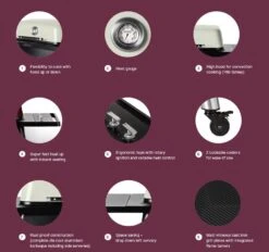 Everdure HBG2 Force Freestanding Gas Grill, 46.25-Inches -Party Bbq force features a