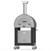 Alfa FX5MIN-LRAM-T 5 Minuti 23-Inch Wood-Fired Pizza Oven On Cart -Party Bbq fx5min lram t bf 5minuti sbl a 02 21