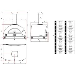 Alfa FXBRIO Brio 27-Inch Countertop Dual Fuel Pizza Oven 12 Alfa FXBRIO Brio 27-Inch Countertop Dual Fuel Pizza Oven -Party Bbq fxbrio groa u bf brio sbl spec a 02 21