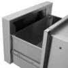 Solaire SOL-2D14S 14-Inch Double Access Drawer -Party Bbq inside drawer 02 20