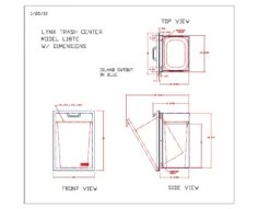 Lynx L18TC Tilt Out Trash Center, 18x26-Inch -Party Bbq l18tc specs