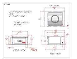 Lynx LPB 20-Inch Built-In Power Burner, 20-Inch -Party Bbq lpb specs 1