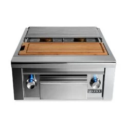 Lynx LSB2PC-1 Built-In Double Side Burner With Cutting Board And Drawer, Inch -Party Bbq lsb2pc a 02 20 1