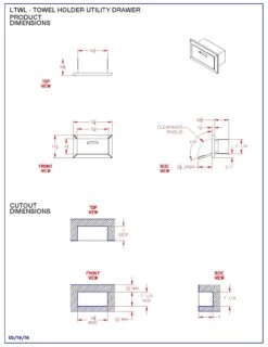 Lynx LTWL Paper Towel Drawer, 16.325x10-Inch -Party Bbq ltwl specs