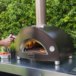 Alfa FXMD-S-LRAM Nano 23-Inch Countertop Wood-Fired Pizza Oven -Party Bbq nano lram ls b 04 22