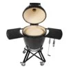 Primo CRC Round Ceramic Charcoal All-In-One Kamado Grill Head On Wheeled Cradle -Party Bbq primo kamado aio 773 grill open heat deflector 01 20