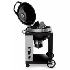 Napoleon PRO22K-CART-2 Rodeo Pro Charcoal Kettle Grill On Cart -Party Bbq pro22k cart 2 d 07 20