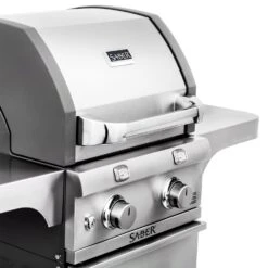 Saber R33CC0317 2-Burner Deluxe Freestanding Cast Infrared Grill, 20-Inches -Party Bbq r33cc0317 e 02 20