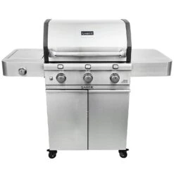 Saber R50CC0317 3-Burner Deluxe Freestanding Cast Infrared Grill With Side Burner, 32-Inches