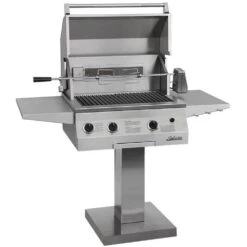 Solaire AGBQ-27 27-Inch Deluxe Grill With Rotisserie On Bolt-Down Post