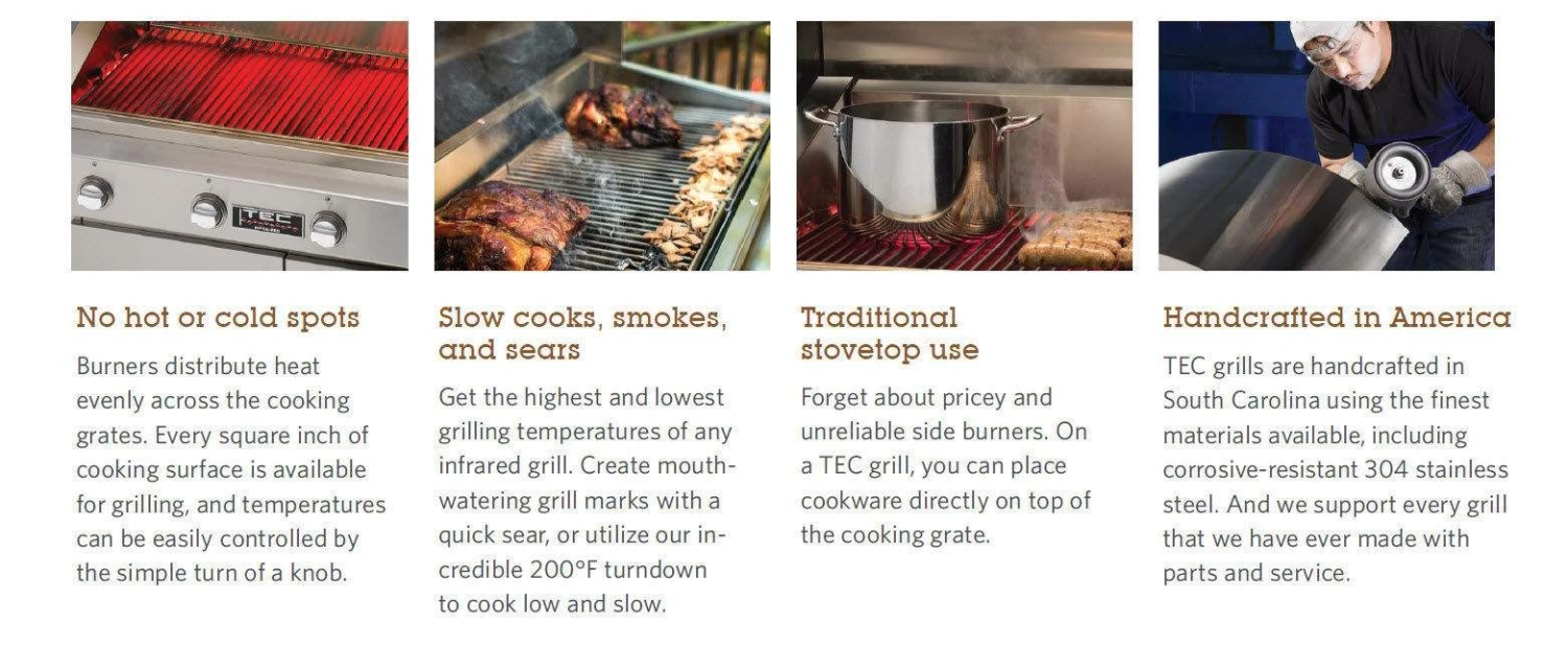 TEC Sterling Patio 2 FR Infrared Built-In Gas Grill, 44-Inches 7 TEC Sterling Patio 2 FR Infrared Built-In Gas Grill, 44-Inches - Image 5