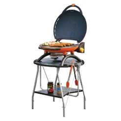 Napoleon TQ2225PO-STAND TravelQ Portable Gas Tabletop Grill With Base, Propane