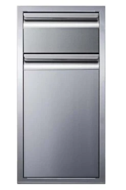 Memphis Grills VGC15BWB1 Single Drawer And Trash Bin Combo Unit, VGC15BWB1