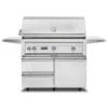 Viking 5 Series Stainless Steel Cart Gas Grill With ProSear Burner & Rotisserie, 42-Inch (VQGFS542) -Party Bbq vqgfs542 a2 05 21