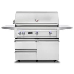 Viking 5 Series Stainless Steel Cart Gas Grill With ProSear Burner & Rotisserie, 42-Inch (VQGFS542)