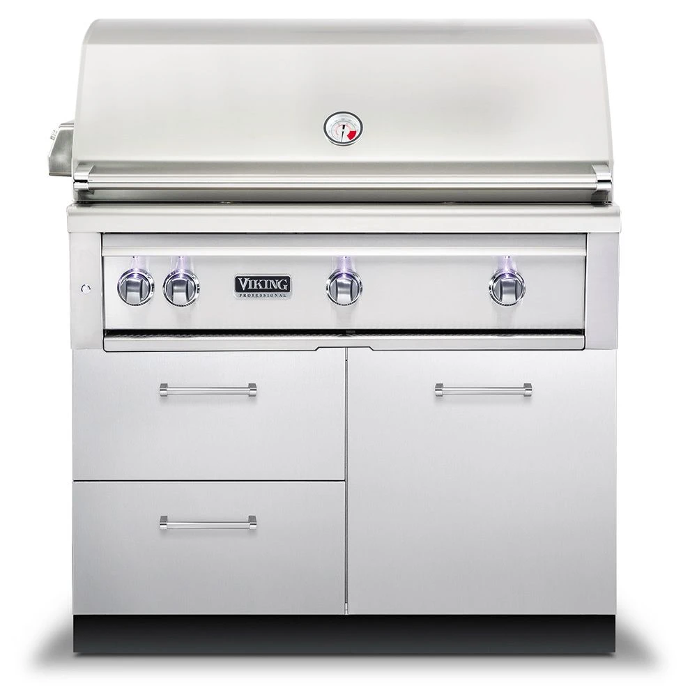 Viking 5 Series Stainless Steel Gas Grill On Stainless Steel Grill Base With ProSear Burner & Rotisserie, 42-Inch (VQGI542BSS) 3 Viking 5 Series Stainless Steel Gas Grill On Stainless Steel Grill Base With ProSear Burner & Rotisserie, 42-Inch (VQGI542BSS)