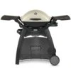 Weber Q2000 Portable Propane Gas Grill With Side Tables On Q Cart (WEB-53060001-WEB-6525) -Party Bbq web 54060001 web 6525 a 05 22