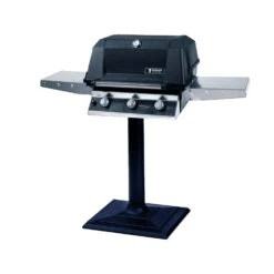 Modern Home Products W3G4DD Tri-Burn Gas Grill With SearMagic Grids On Patio Base, 27-Inch